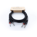 Cable de audio doble mono jacks 6 m