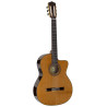 GUITARRA CLÁSICA SALVADOR CORTEZ CON MÁSTIL ESTRECHO DE 28mm TAPA CEDRO MACIZO