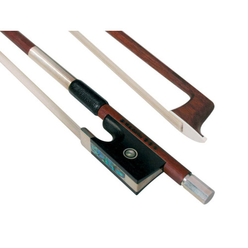 violin bow, 4/4, silver, pernambuco, rou
