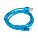 CABLE MICRO USB AZUL