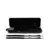 Estuche violín Artist Dynamic policarbonato rectangular con bolsa partituras 4/4 Negro