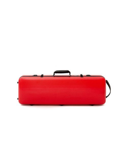 Estuche violín Artist Dynamic policarbonato rectangular con bolsa partituras 4/4 Rojo