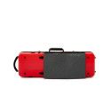 Estuche violín Artist Dynamic policarbonato rectangular con bolsa partituras 4/4 Rojo