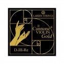 Cuerda violín Larsen Il Cannone Gold 3ª Re Oro 4/4 Medium 4/4