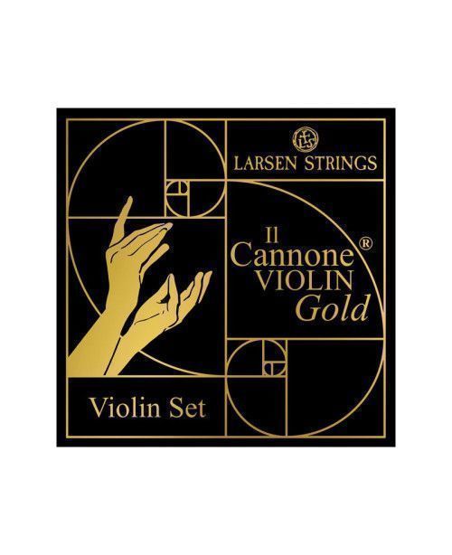 "Set de Cuerda violín Larsen Il Cannone Gold 4/4 Medium"