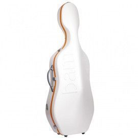 Estuche cello Bam Graffiti Slim Hightech GRAF1005XL 4/4 Blanco/Naranja