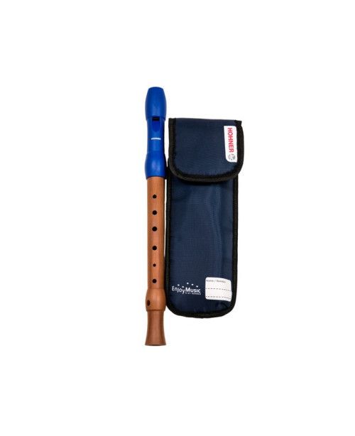 Flauta Hohner 9585-2 Mixta Boquilla Azul Digitación Alemana 2 Piezas