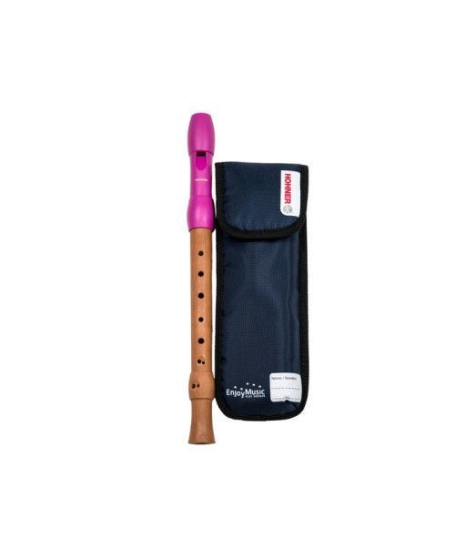 Flauta Hohner Mixta Boquilla Rosa Digitación Barroca 2P 9586-1