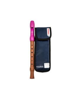 Flauta Hohner Mixta Boquilla Rosa Digitación Alemana 3P 9583-1
