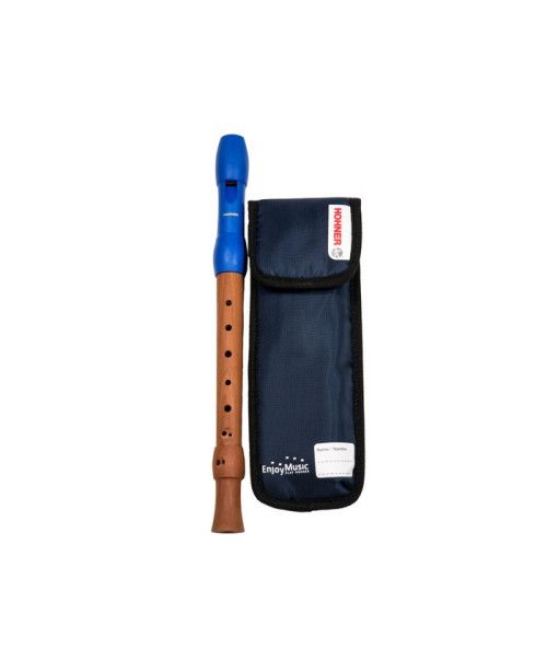 Flauta Hohner Mixta Boquilla Azul Digitación Barroca 3P 9584-2