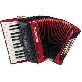 Acordeón Hohner Bravo II 48 A16532 Rojo