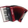 Acordeón Hohner Bravo II 48 A16532 Rojo