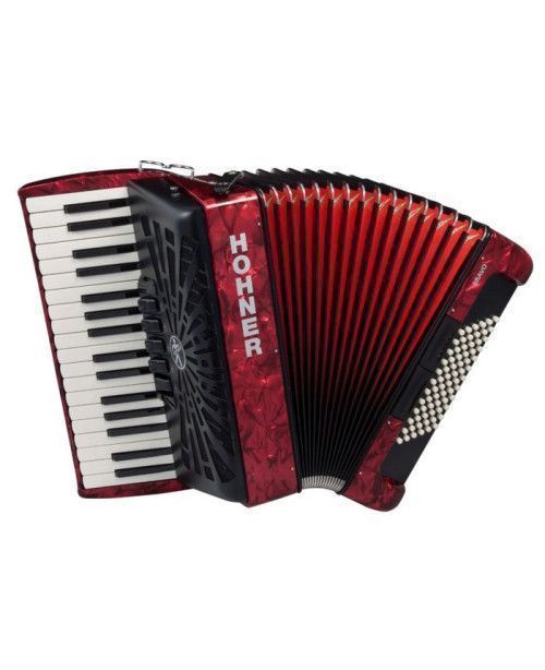 Acordeón Hohner Bravo III 72 A16632 Rojo