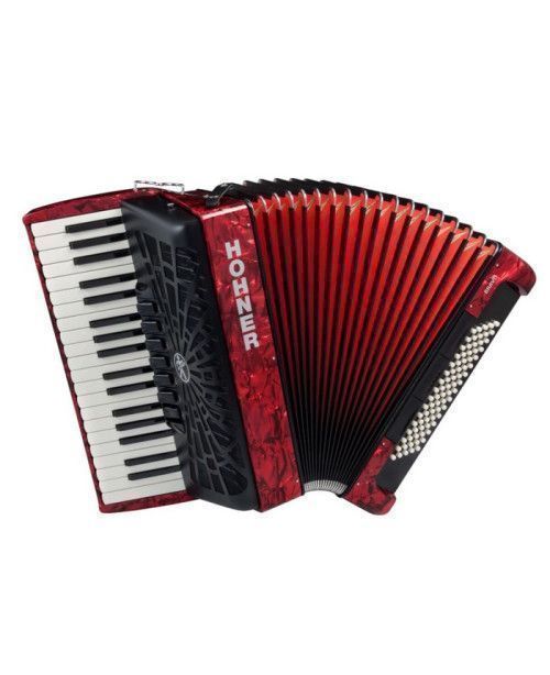 Acordeón Hohner Bravo III 80 A16431 Rojo