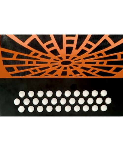 Acordeón Hohner Rey Vallenato GCF A-4925 Naranja