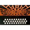 Acordeón Hohner Rey Vallenato GCF A-4925 Naranja
