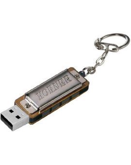 Armónica Hohner Mini Harp Con USB 8V VM-4455 Cromada