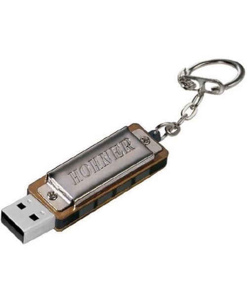 Armónica Hohner Mini Harp Con USB 8V VM-4455 Cromada