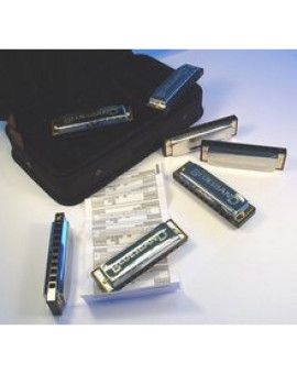 Maletin 7 Armónicas Hohner Blues Starter Set 91105