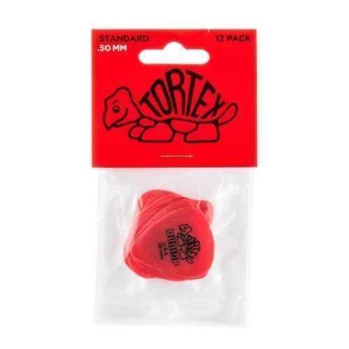 Bolsa 12 Púas Dunlop 418P-050 Tortex Standard 0.50mm Pickers