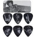 Lata 12 Púas Dunlop JHPT-05H Jimi Hendrix Silver Portrait 1