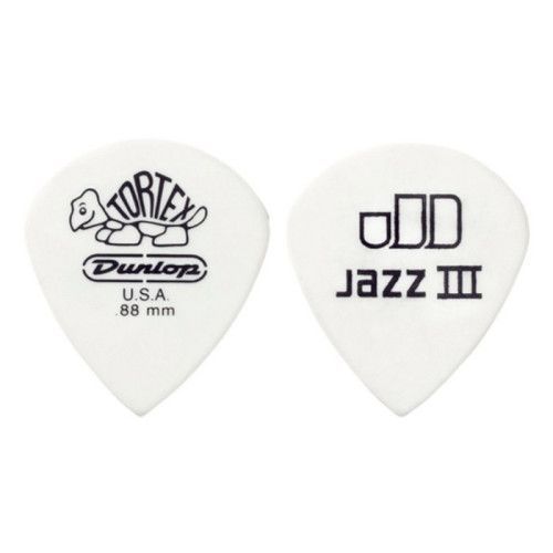Bolsa 12 Púas Dunlop 478P-073 Tortex White Jazz III 0.73mm Pickers