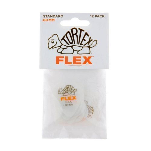 Bolsa 12 Púas Dunlop 428P-060 Tortex Flex Standard 0.60mm Pickers