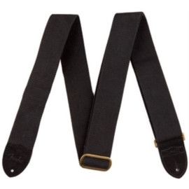 Correa Fender 099-0667-006 Cotton/Leather Negra 2"