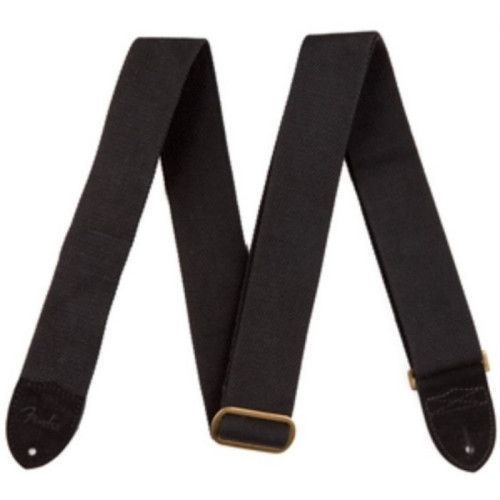Correa Fender 099-0667-006 Cotton/Leather Negra 2"