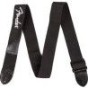 Correa Fender 099-0662-080 Poly Negra Logo Blanco 2"