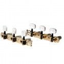 Clavijero Luthier Clásica JC88 Dorado combinado Negro con Lira