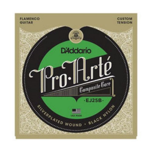 Juego Cuerdas Guitarra Flamenco D'Addario EJ-25B Black Nylon