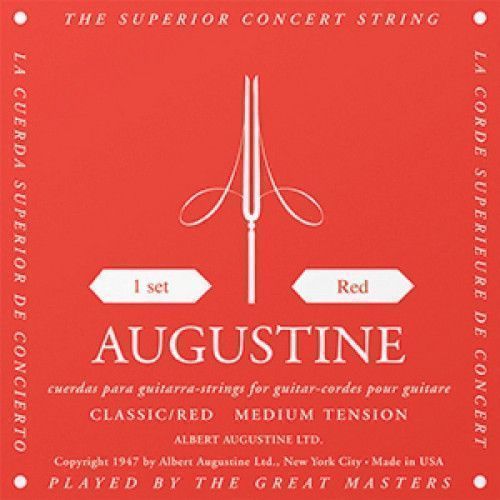 Cuerda 2ª Guitarra Clásica Augustine Roja