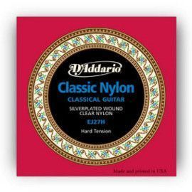 Juego Cuerdas Guitarra Clásica D'Addario Student EJ-27H Tensión Fuerte