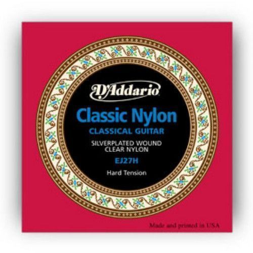 Juego Cuerdas Guitarra Clásica D'Addario Student EJ-27H Tensión Fuerte