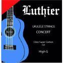 Juego Cuerdas Luthier Ukelele Concert G High LU-UCOH