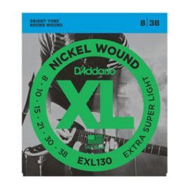 Juego Cuerdas Guitarra Eléctrica D'Addario EXL-130 008-038