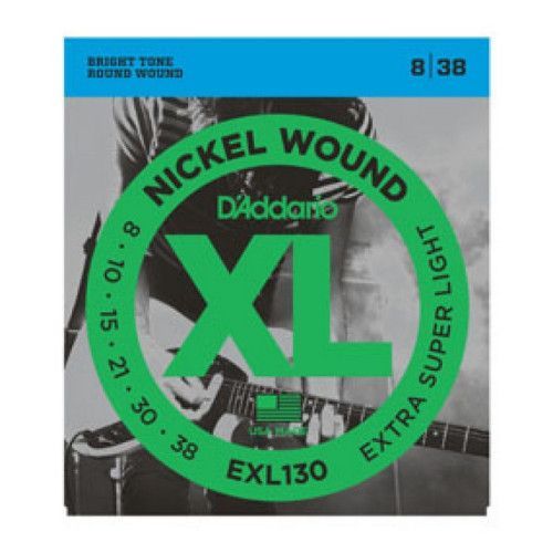 Juego Cuerdas Guitarra Eléctrica D'Addario EXL-130 008-038