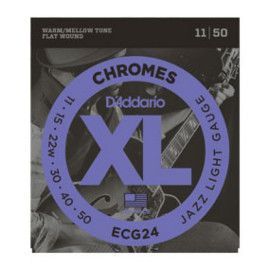 Juego Cuerdas Entorchado Plano Guitarra Eléctrica D'Addario ECG-24 11