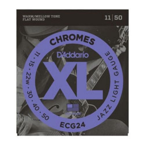 Juego Cuerdas Entorchado Plano Guitarra Eléctrica D'Addario ECG-24 11