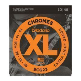 Juego Cuerdas Entorchado Plano Guitarra Eléctrica D'Addario ECG-23 10