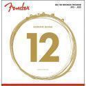 Juego Cuerdas Guitarra Acústica Fender 70-L 80/20 Bronze 012-052