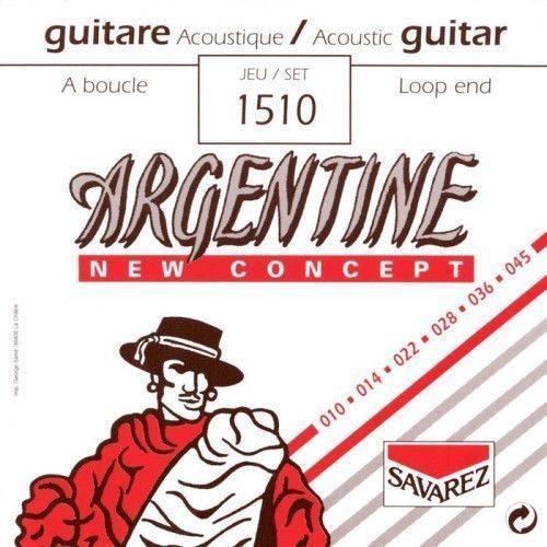 Juego Savarez Acústica Argentine 1510 10-45 Lazo