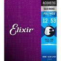 Juego Cuerdas Guitarra Acústica Elixir Polyweb 11050 (12-53)
