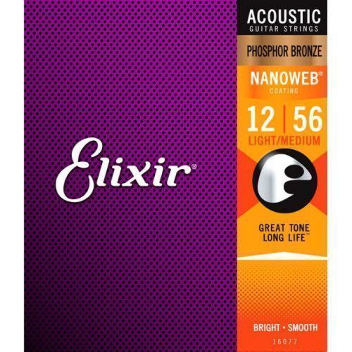 Juego Cuerdas Acústica Elixir Phosphor Nanoweb 16077 (12-56)