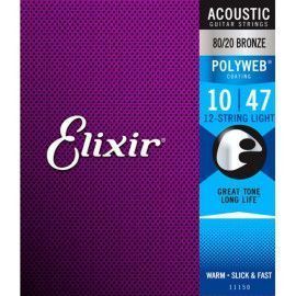 Juego 12 cuerdas Guitarra Acústica Elixir Polyweb 11150 (10)