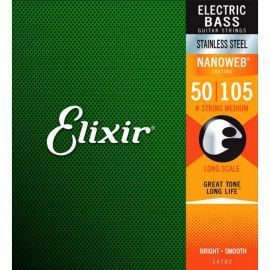 Juego 4 Cuerdas Bajo Elixir Stainless Steel 14702 (50-105)