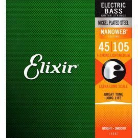 Juego Cuerdas Bajo Elixir Nickel 14087 (45-105) XL