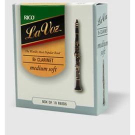 Caja 10 Cañas Clarinete La Voz by D'Addario Med/Dura