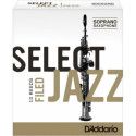 Caja 10 Cañas Saxo Soprano Select Jazz by D'Addario 3 Dura Filed